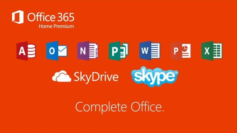 Какие приложения входят в office 365